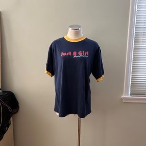 Vintage No Doubt 'Just A Girl Tragic Kingdom' 1995 - Ringer T Shirt